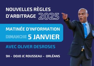 Image de l'actu 'Matinée information - NOUVELLES RÈGLES D'ARBITRAGE 2025'